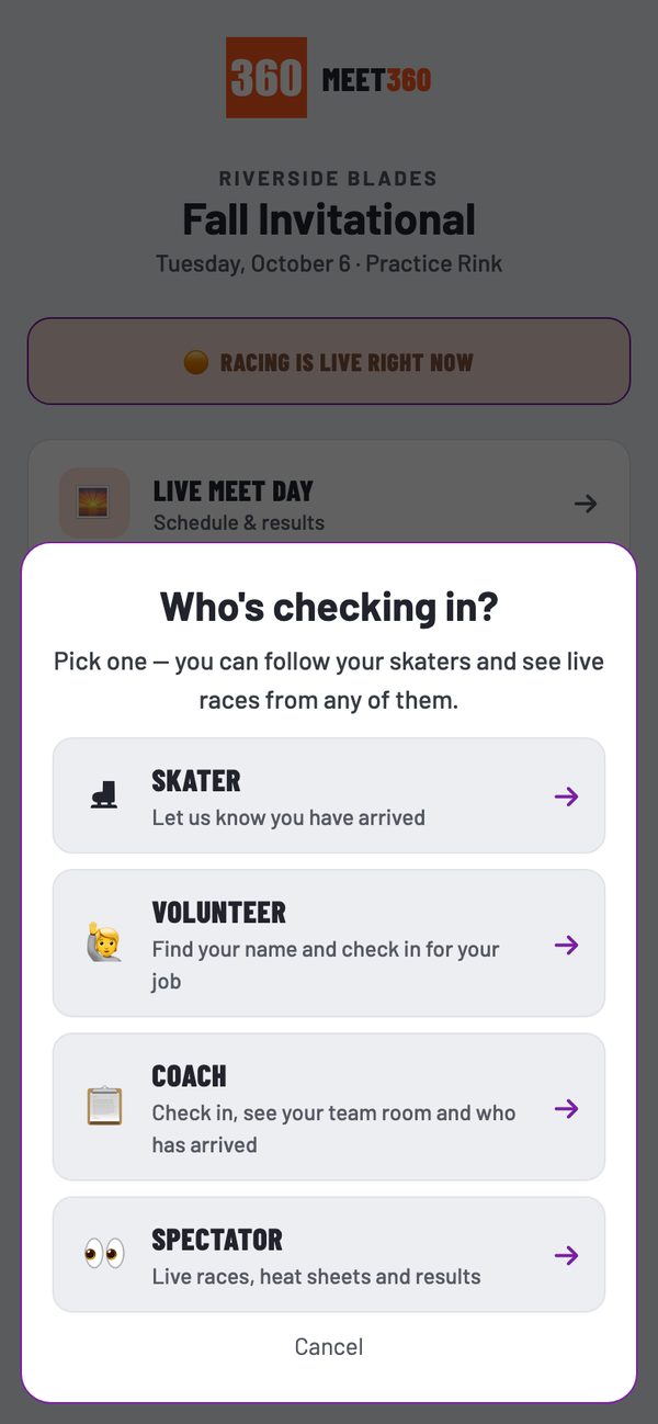 One QR check-in