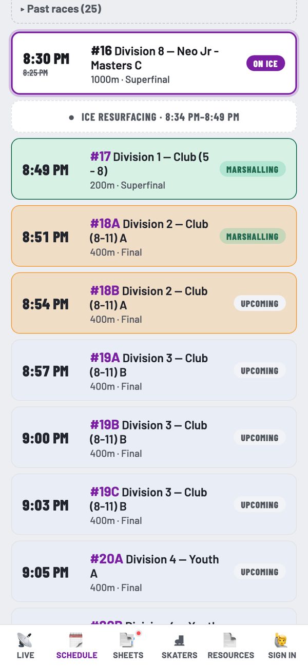 Schedule